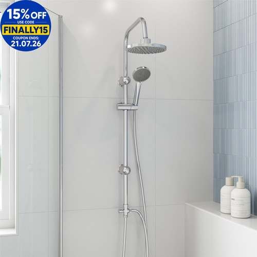 Round shower riser kit - round,