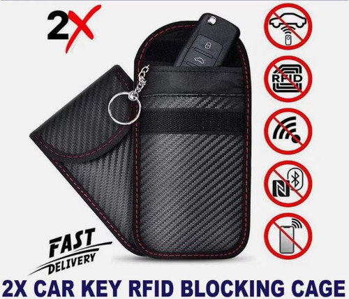 Rfid blocking cage - 2x, key