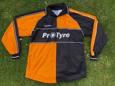 Prostar Protyre Vintage Long Sleeve Football Shirt Orange / Black Large 1824G