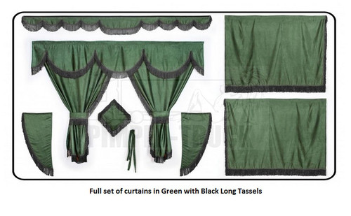 Truck curtains for man green - truck,