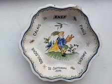 Vintage SNCF  ceramic dish, 1976, Calais, Paris, Amiens, French train railway