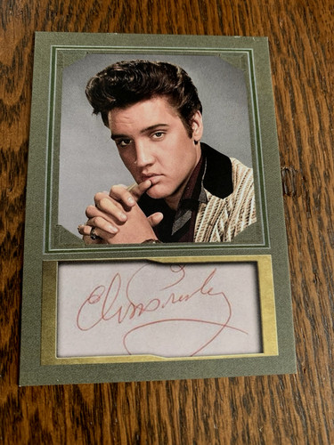 Elvis presley autograph card - elvis, /
