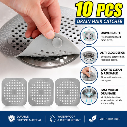 Silicone shower drain hair - silicone,