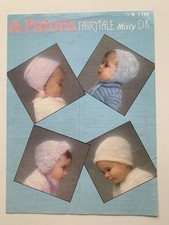 Patons Fairytale DK Vintage Knitting Pattern Baby Hats  (193)