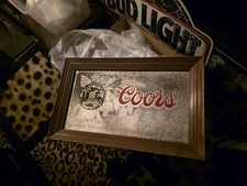 Vintage 1980 Coors Beer Mirror
