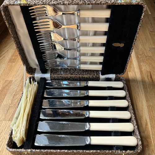 Vintage chromium plate cutlery - vintage,