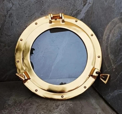 Brass finished window - finished,