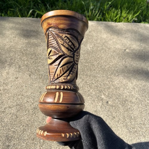 Vintage boho hand - hand, carved