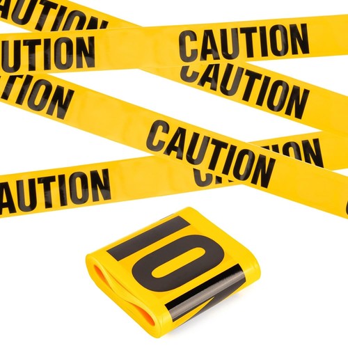 Hazard tape black - and, yellow