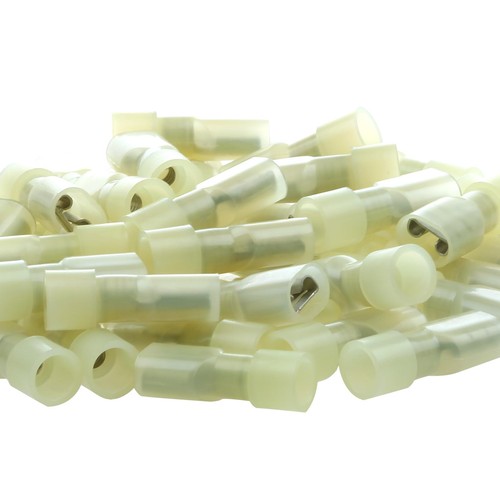 Yellow female spade connector - female,