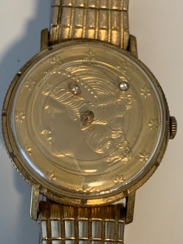 Vulcain swiss gold coin watch - gold,