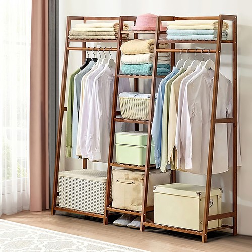 Heavy duty wooden clothes - heavy, rail