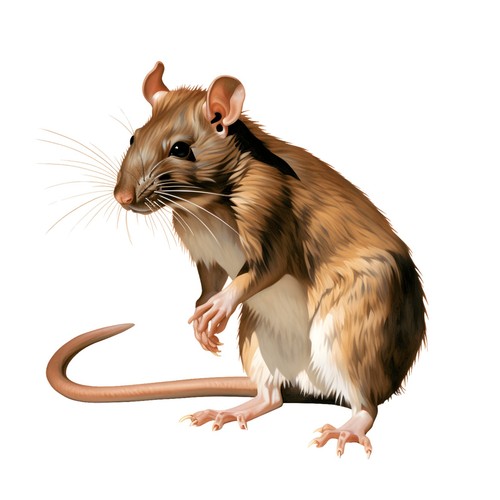 Sticker rat car - rat,