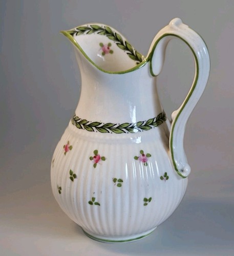 Vintage floral milk jug - milk, crown