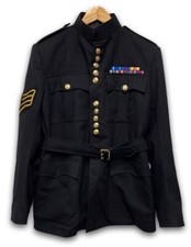 WELSH GUARDS JACKET - Size 19 , Sergent Dress Tunic Navy No1 Blue , British Army