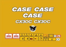 Case CX30C Mini Digger Decal