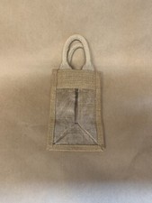 Jute Hessian Reusable Gift Bags With Clear Window 12 X 19 cm