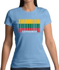 Lithuania Barcode Style Flag -