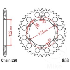 Rear Sprocket 46 T 520 P