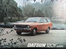 The Datsun Sunny 120Y Estate Car Models Sales Info Brochure Sheet Frameable