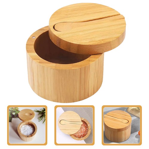 Wooden kitchen salt box pepper - wooden,