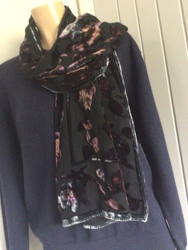 Ladies silk velvet - , devore