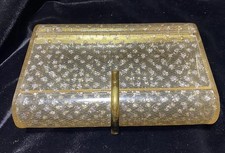 1950’s Wilardy Clear Lucite & glitter Clutch Handbag