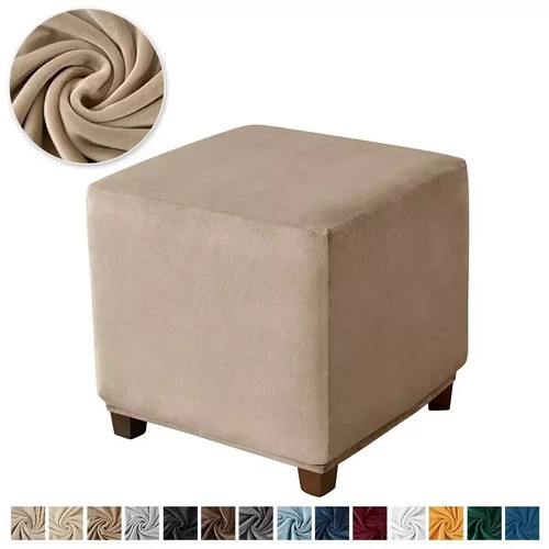 Soft velvet square - square, ottoman