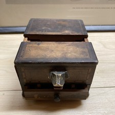 Antique - Wooden - Cigarette Dispenser - Cigarette Box 