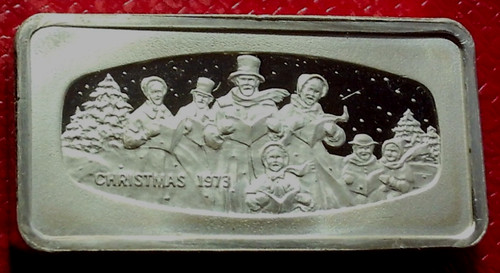 1973 christmas carolers ingot - carolers,