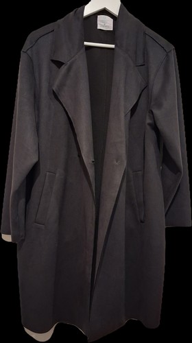 Women black long coat size - long,