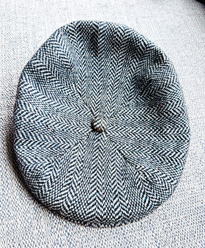 Kangol grey herringbone - herringbone, tweed