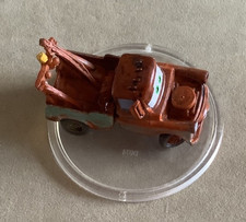 Rare Mater Disney Micro World Pixar Cars Toy on a Stand