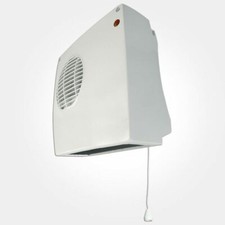2kw 2000Watt Bathroom Downflow Electric Fan Heater c/w Thermostat Pull Cord