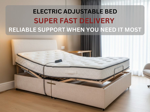 4ft electric adjustable bed - 4ft,