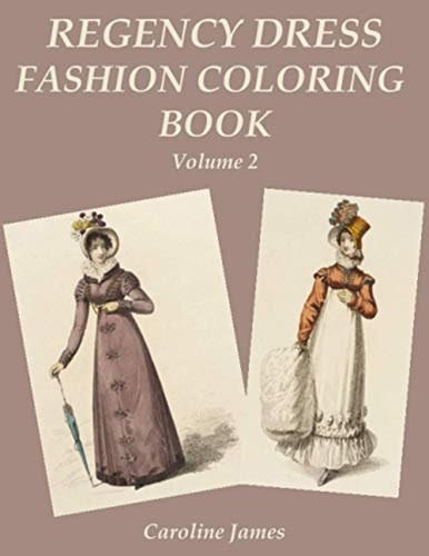 Regency dress fashion coloring - dress,