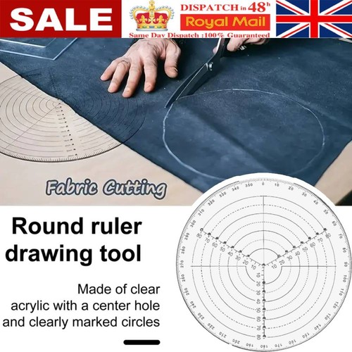 Round center finder compass - round,