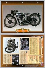 Norton International - 1936 - Vintage - Atlas Motorbike Fact File Card