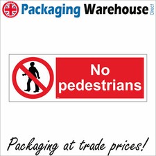 PR031 NO PEDESTRIANS SIGN ROAD WORKS RAMBLERS WALKERS HIKERS PUBLIC VISITORS