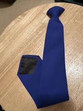Ex Police Blue Clip on Tie