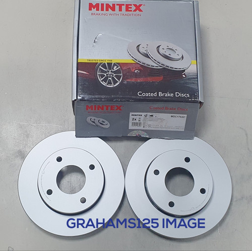 Mintex front brake discs pair - front,