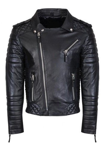 Handmade mens black leather - mens,