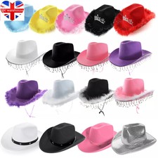 TEXAN COWBOY HAT WILD WEST COWGIRL WESTERN FANCY DRESS HEN STAG FESTIVAL WOMENS