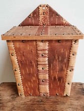Swedish wooden birch bark box