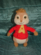 ALVIN AND THE CHIPMUNK SMALL ALVIN 6" CHIPMUNK PLUSH BEANIE SOFT TOY XX