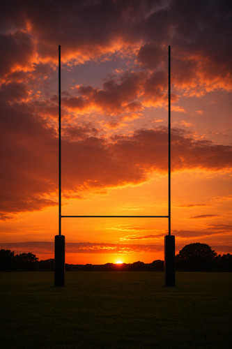 Rugby posts against - posts,