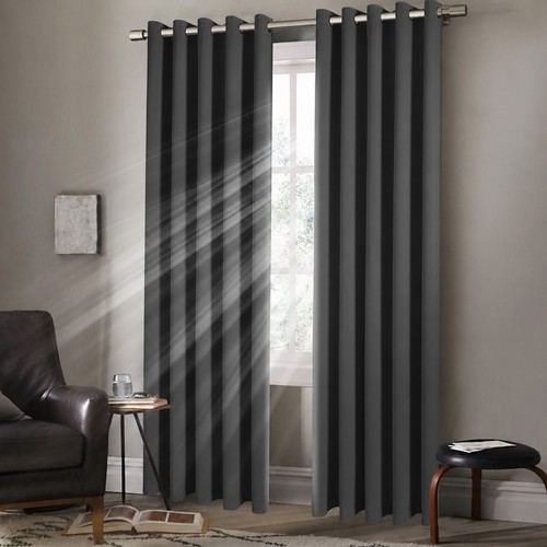 2pcs blackout curtains eyelet - blackout,
