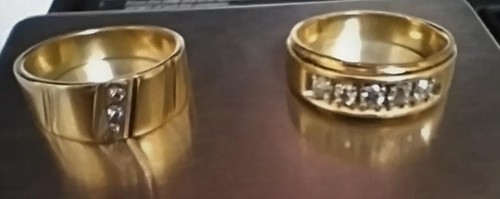 Men yellow gold - 2x, 14k