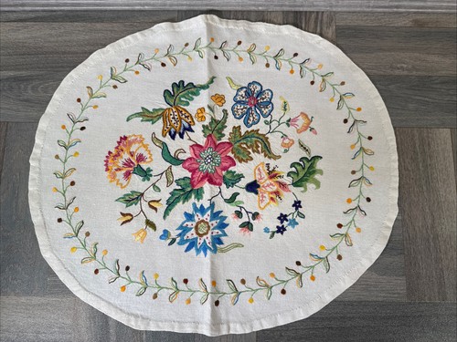 Vintage hand embroidered - vintage, tray