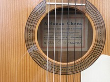 Alfonso Checa flamenco guitar, 1959, Spanish walnut/spruce, great sound.